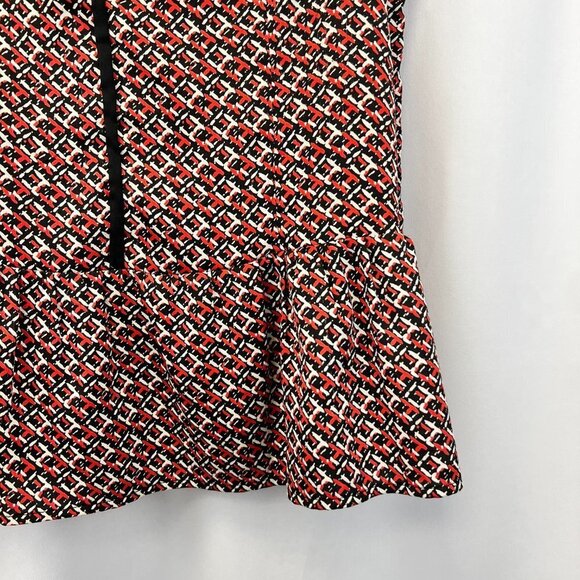 Ann Taylor Womens Multicolor Sleeveless Round Neck Side Zip Blouse Top Size 4 - Picture 5 of 10